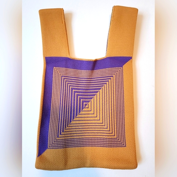 Cute knitted small bag. Ladies small bag. - Picture 1 of 5